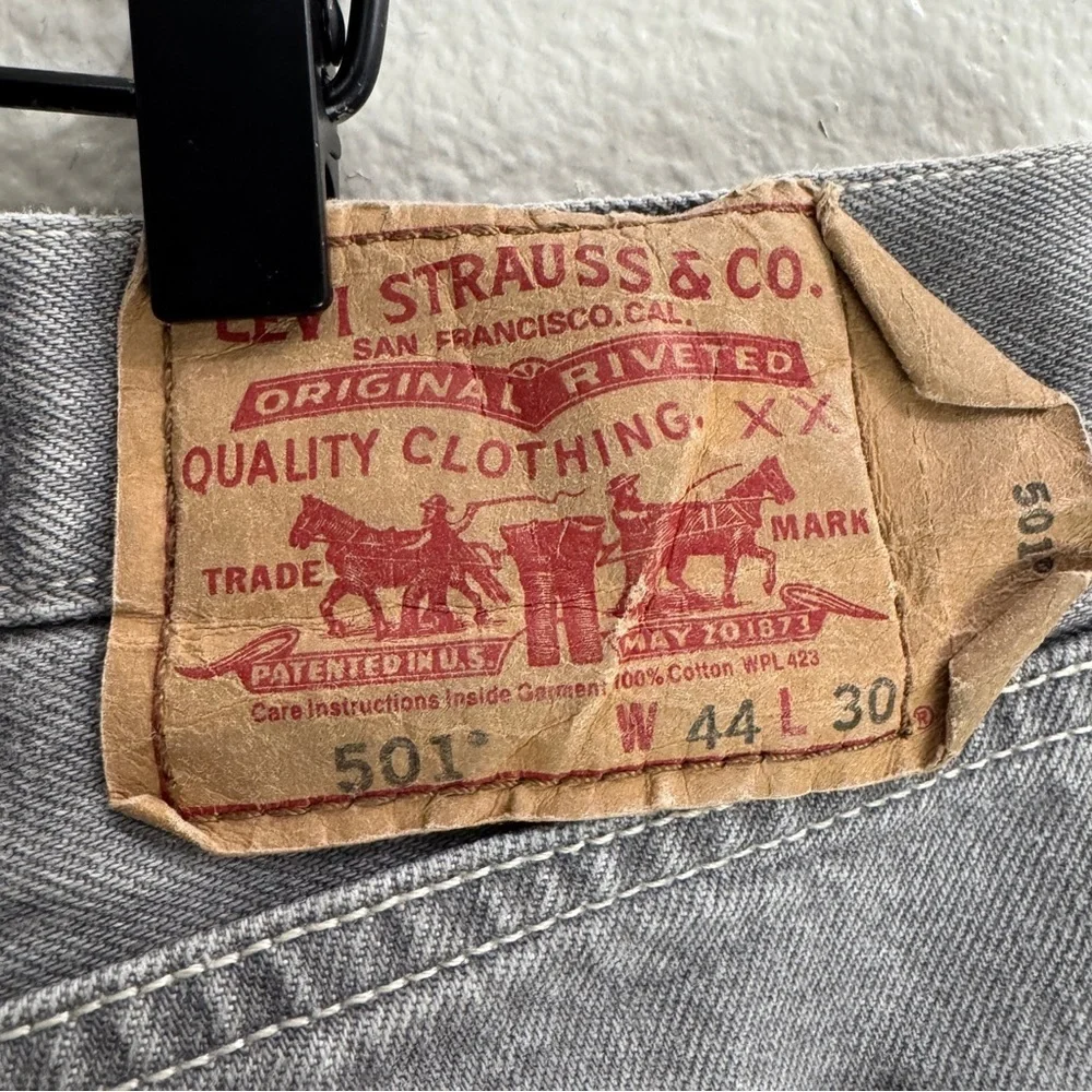 Levis Vintage Pants Jeans Denim 501 Size 44X30
